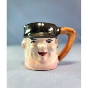Miniature Toby Mug Vintage Character Face Creamer Japan Made
